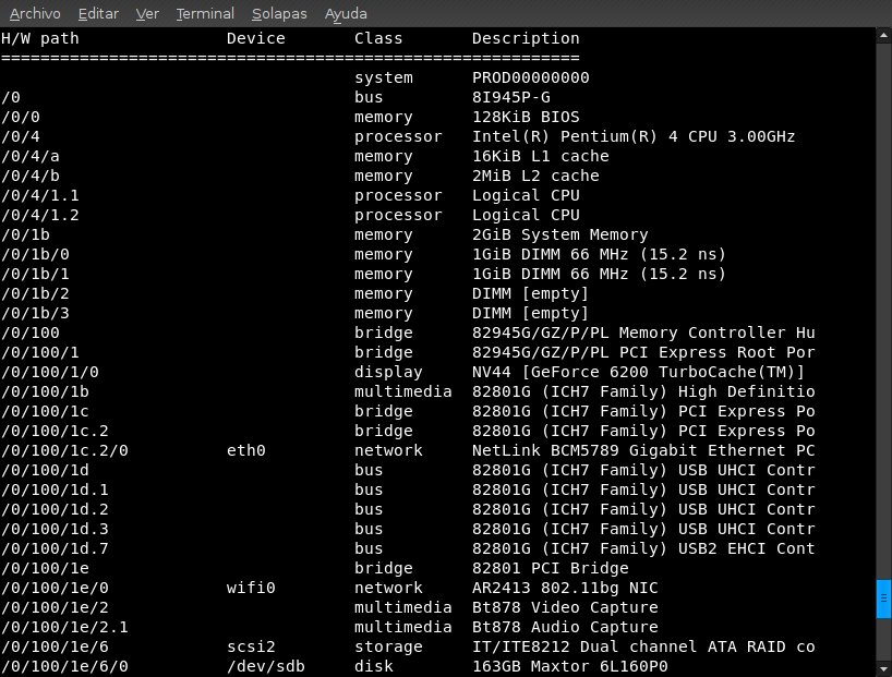 Comandos De Linux Que Nos Dan Información Sobre El Hardware Jvare Blog 2925